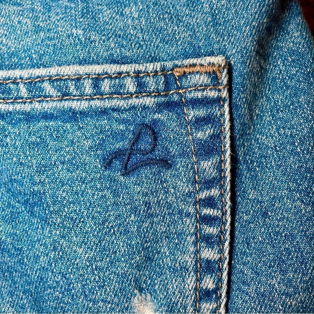 DL1961 Karlie Boyfriend Shorts in Distressed Blue Denim Women’s 27 - Picture 4 of 8